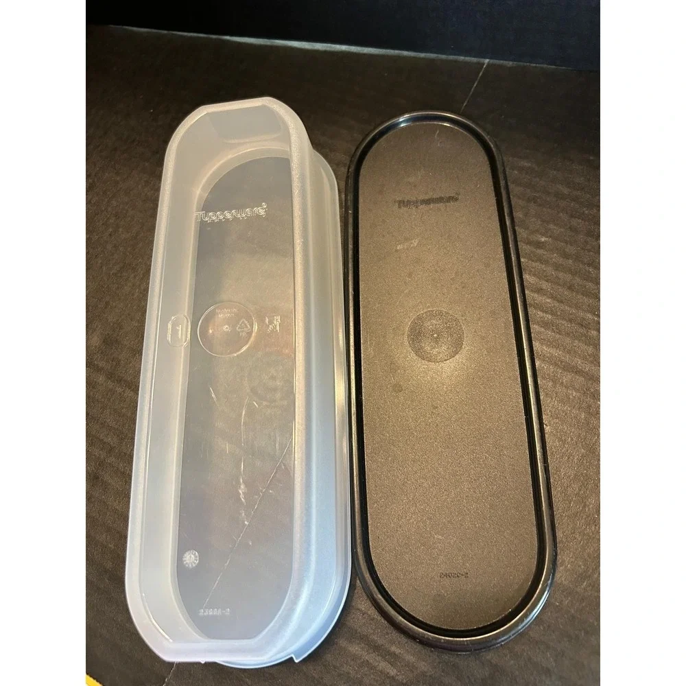 Tupperware Modular Mates #1 Container - 2399A-1 - 2402A-1 Black Lid